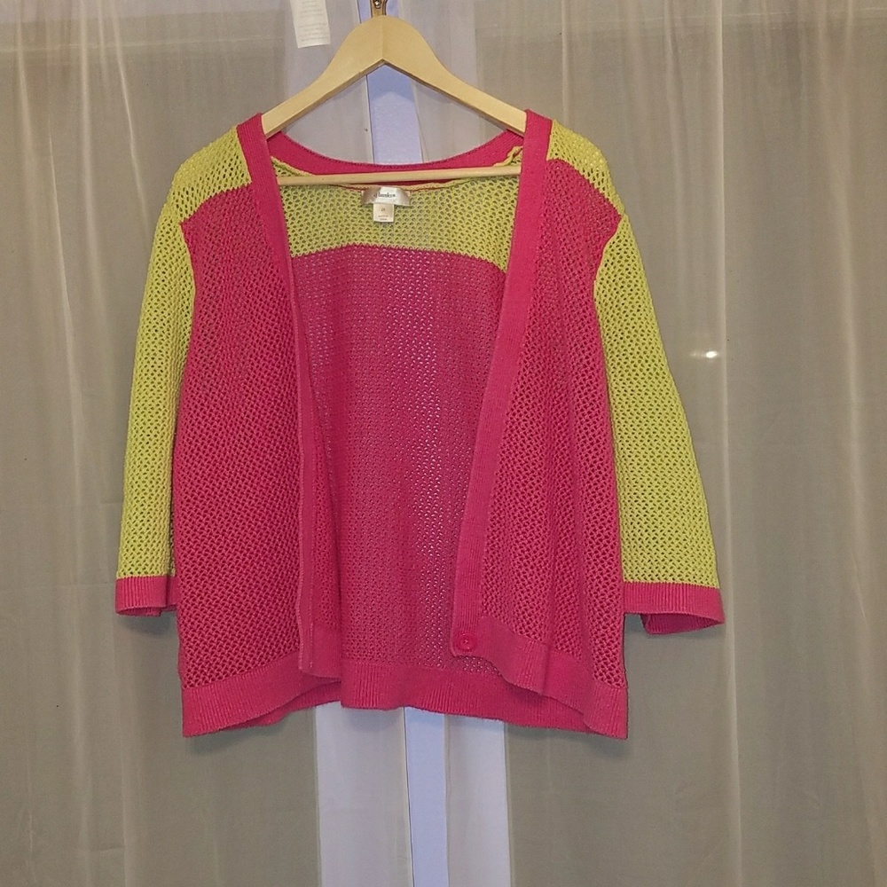 CJ Banks Color Blocking Cardigan